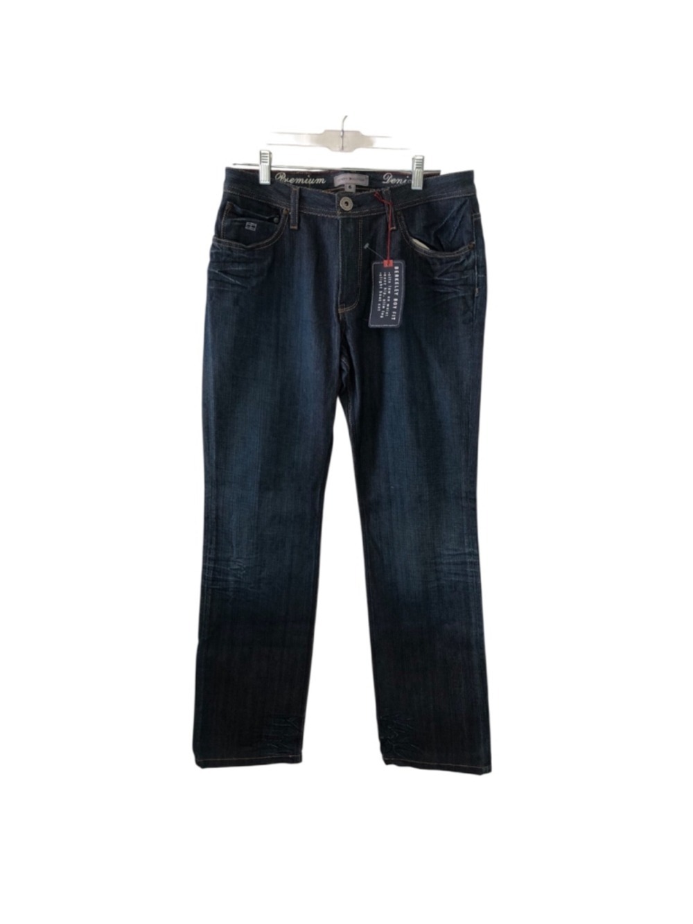 Tommy Hilfiger Premium Denim Berkeley Boy Fit Dark Wash Jeans Cotton Vintage NOS
